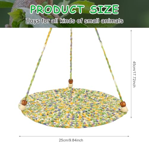 Jspupifip Bearded Dragon Bed, Large Reptile Hammock for Lizard Cage, Gecko & Chameleon Accessories - color: Green