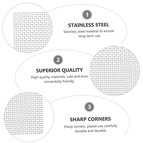 MERRYHAPY Stainless Steel Aquatic Plant Mesh Moss Carpet Net Netting Material for Fishtank Safe for Years