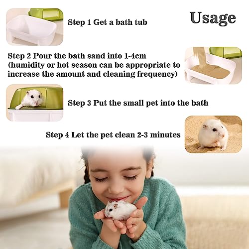 Sukh Hamster Desert Sand 15OZ - Fine Sand Bath for Reptile Hermit Crab Dwarf Hamster Chinchilla Gerbil Turtle as Zoo Med Repti Sand Substrate Hamster Bedding Cleaning Supplies Odor Control Hides Dig - color: Brown