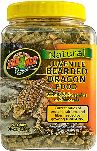 Zoo Med Natural Juvenile Bearded Dragon Food 10 oz - Pack of 4