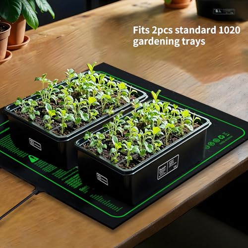 Upgrade 20"x20" Durable Waterproof Seedling Heat Mat with ETL Certified, Warm Hydroponic Heating Pad for Germination,Indoor Gardening,Brewing and Greenhouse - style: 20"x20" Heat Mat -Upgrade Version