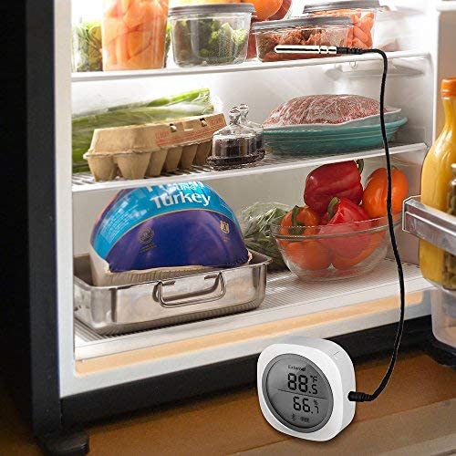 Inkbird IBS-TH1 Plus Wireless Bluetooth Temperature and Humidity Monitor Thermometer and Hygrometer Used for Brewing Meat Plant Cigar Storage (Battery not Included) - size: IBS-TH1 PLUS