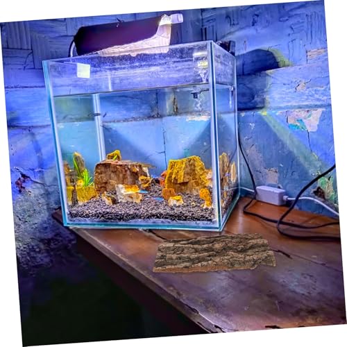 Luxshiny Natural Cork Bark Background Reptile Tank Backdrop Wall Decor for Chameleon Gecko Bearded Dragon Turtle Snake Terrarium Climbing Habitat