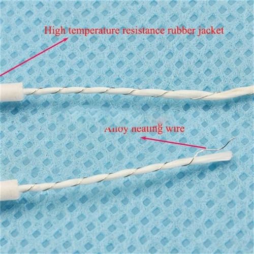 Electrical Wire Blanket Spiral Hotline, Silicone Rubber Waterproof, Aquaculture Hatchery Heater Wire, can Make Heating Pad Electric Heating Clothes (Size : 10 Meters, Color : 0.6 Ohm) - color: 0.6 Ohm, size: 10 meters