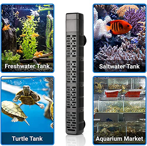 HiTauing Aquarium Heater, 50W/100W/200W/300W/500W Submersible Fish Tank Heater with Over-Temperature Protection and Automatic Power-Off When Leaving Water for Saltwater and Freshwater - size: 300W