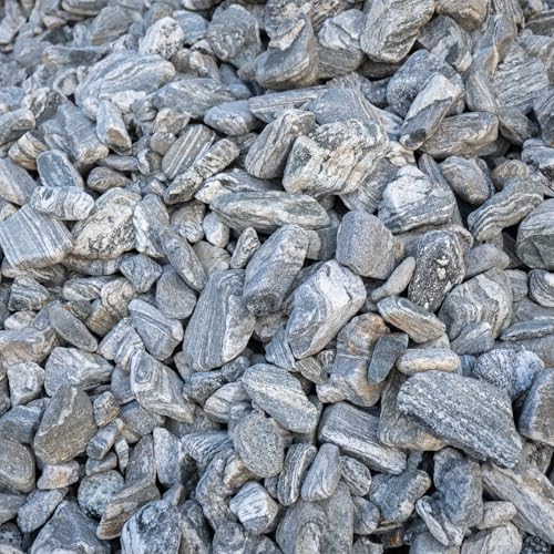 Aquarium Rocks Silver Seiryu Rock 5lb Natural Stone for Fish Tanks, Terrariums, Bonsai, Garden Decoration, Micro Landscapes & Reptile Terrariums(2-5inch 4-5Pcs) - size: 5lb (2-5inch)