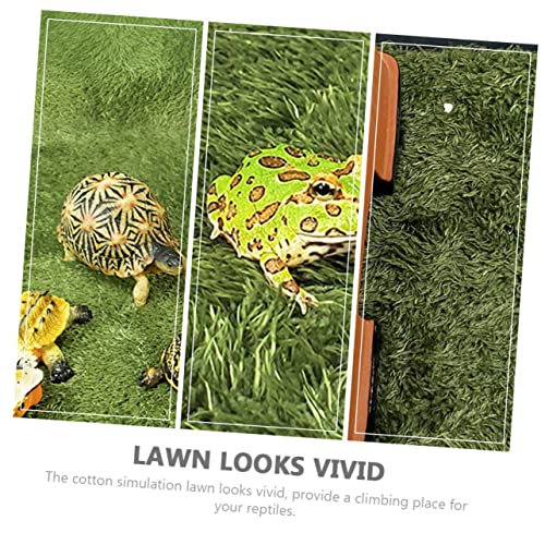 BESPORTBLE Reptile Moss Carpet for Terrariums Fake Grass Mat for Lizard Tanks Tortoise Bedding and Amphibian Habitat Moisture Retaining Cushion for Reptile Enclosures
