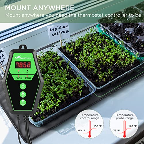 48" x 20" MET Certified Seedling Heat Mat and Digital Thermostat Combo Set - size: 1 Pack-48" X 20"
