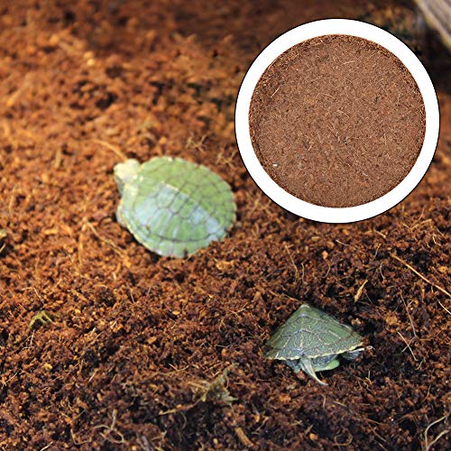 Gavigain Coconut Soil Pet Bedding, and, Retention, Digestive Safe, for Reptiles, Amphibians, Spiders, Tortoises, Snakes