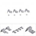 4 Size 4Pcs Stainless Steel Aquarium Fish Glass Cover Support, Universal Lid Clips (6mm)