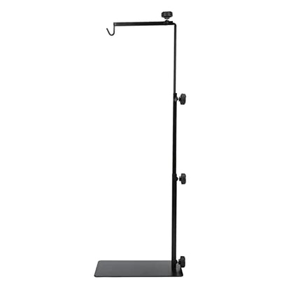 Adjustable Reptile Heat Light Stand, Reptile Lamp Stand with Card Slot Design, Metal Terrarium Basking Lamp Holder for Lizards Turtles Snakes Amphibians
