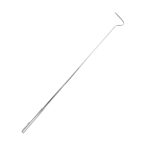 UKCOCO Stainless Steel Extendable Snake Hook for Safe Reptile Handling Portable Collapsible Tool for Herpetologists and Wildlife Enthusiasts for Catching Rattlesnakes