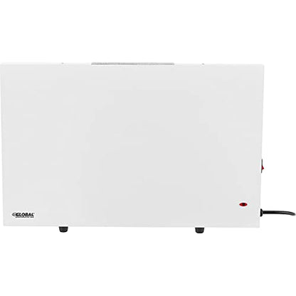 Global Industrial Under the Desk Radiant Panel Heater with Adjustable Thermostat, 170W, 120V, Compact Design, Floor Mount, 22-7/16"W x 14-14/16"H, White