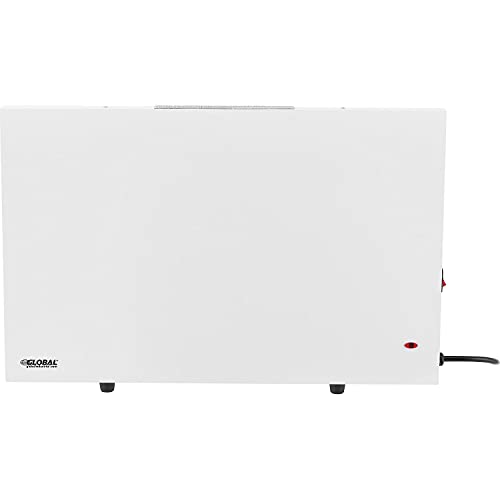 Global Industrial Under the Desk Radiant Panel Heater with Adjustable Thermostat, 170W, 120V, Compact Design, Floor Mount, 22-7/16"W x 14-14/16"H, White