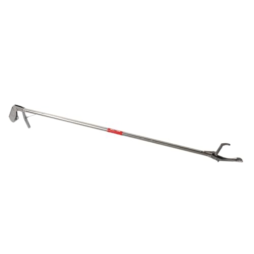 Foldable Stainless Steel Snake Tong, Self Locking Reptile Handling Tool with Long for Capturing Snakes and Reptiles Safely