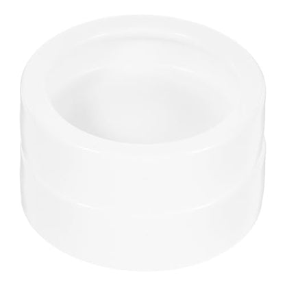 Vaguelly Reptile Feeding Bowls Anti-Escape Design Ceramic for 2 Pcs and Space-Saving Round Food and Water Dish Small Reptile Animals Lizards