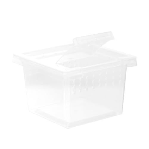 Ipetboom Reptile Breeding Box Transparent Pet Display Container for Lizard Gecko Scorpion and High-Temperature Breathable for Comfortable Habitat
