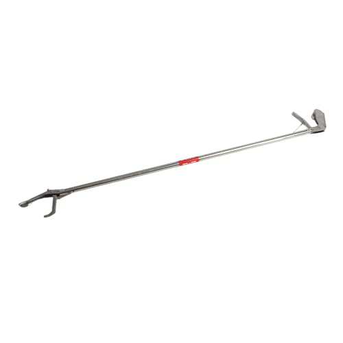 Foldable Stainless Steel Snake Tong, Self Locking Reptile Handling Tool with Long for Capturing Snakes and Reptiles Safely