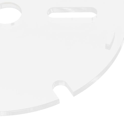 Transparent Acrylic Aquarium Lid - 6" Fish Tank Top Cover with Hole - Anti Jumping Breeder Grid Panel for Preventing Turtle Reptile Shrimp Jump Out