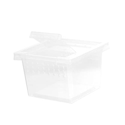 Transparent Reptile Breeding Box Durable Plastic Habitat with Ventilation for Lizards and Insects Pet Feeding Container for Comfortable Living Environment