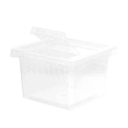 Ipetboom Reptile Breeding Box Transparent Pet Display Container for Lizard Gecko Scorpion and High-Temperature Breathable for Comfortable Habitat