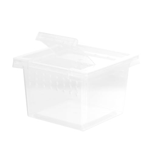 Ipetboom Reptile Breeding Box Transparent Pet Display Container for Lizard Gecko Scorpion and High-Temperature Breathable for Comfortable Habitat