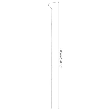 Snake Capture Hook, Stainless Steel Extensible Telescopic Snake Catcher Capture Hook Snake Reptile Catcher(68cm)