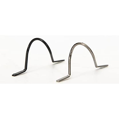 11pcs Fly Fishing Rod Guides Set, Fishing Tip Repair Kit, Hard Snake Guides and Tip Ring Hook Keeper, DIY Eye Rings for Rod Building or Repair Black 11pcs/Box