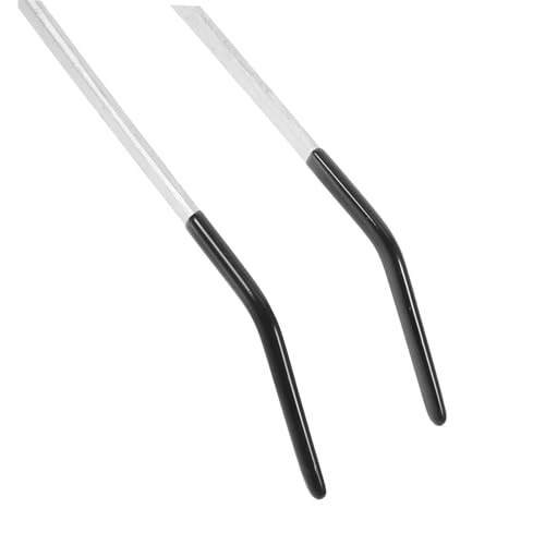 Veemoon 2Pcs Stainless Steel Reptile Feeding Tongs with Rubber Tips Curved Tweezers for Snake Turtle Lizard Durable Feeding Accessories for Convenient Use