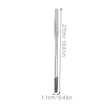 Veemoon 2Pcs Stainless Steel Reptile Feeding Tongs with Rubber Tips Curved Tweezers for Snake Turtle Lizard Durable Feeding Accessories for Convenient Use