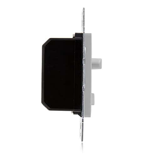 Maxxima LED Dimmer Electrical Light Switch, Gray, 3-Way/Single Pole Use | 600 Watt Max, LED and Incandescent Compatible, Wall Plate Cover Included - color: Gray
