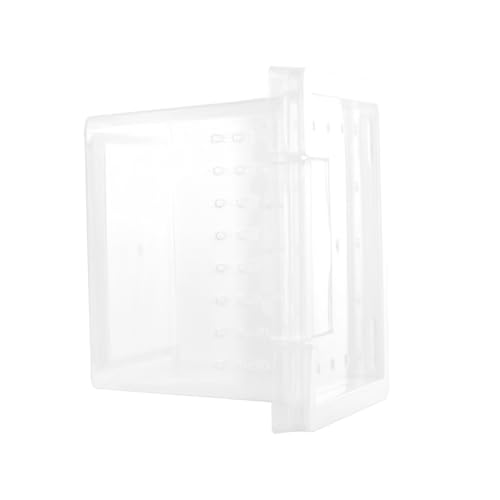 Reptile Breeding Box Transparent Plastic Habitat for Lizards and Spiders with Ventilation System for Optimal Airflow and Observation Space