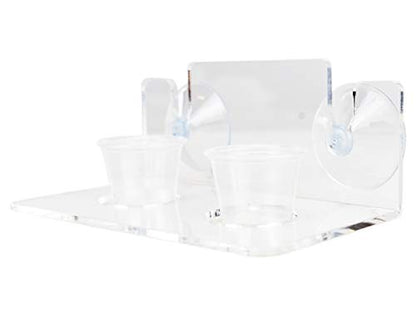 Josh's Frogs Acrylic Gecko Feeding Ledge (Holds 2-1 oz Cups) - size: For 1oz Cups