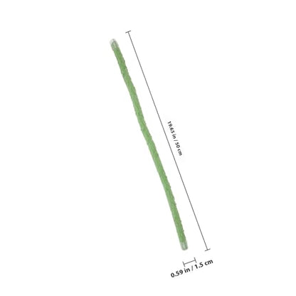 Cabilock Realistic Vine Reptile Climbing Branch with Suction Cups and End Caps, 0.5m Artificial Plant Decor for Hermit Crab, Gecko, Lizard, Snake Terrarium Habitat Accessories
