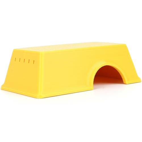 Snake Hide, Leopard Gecko Tank Accessories for Reptile Ball Python Crested Gecko Lizard Bearded Dragon - YellowHideS - color: Yellow, size: Small