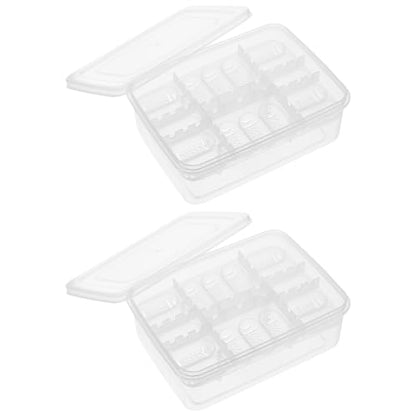 2pcs Reptiles Egg Incubator Habitat Cage Feeding Hatching Container Incubator Reptile Breeding Box 16 Holes Portable Plastic Mini Pet Houses for Hatching Reptile Spider Snake