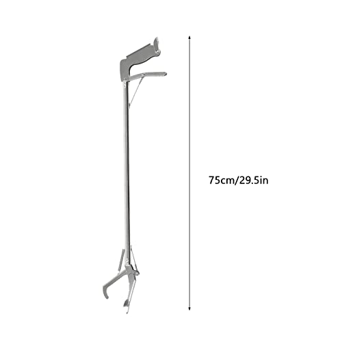 Alomejor 30in Aquarium Tweezers Fish Long Reach Tongs for Crab Seafood Octopus(Straight Clip)