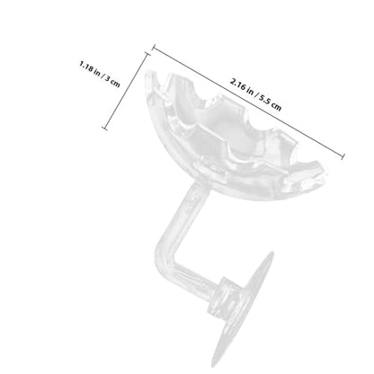 DOITOOL Shrimp Feeding Dish with Suction Cup, Crystal Aquarium Feeder Tray for Tank Feeding, Plastic Reptiles Food Bowl Suitable for Home and Aquarium Use