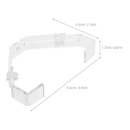 GANAZONO 2Pcs Adjustable Aquarium Lamp Clips for Reptile Terrarium Lighting Secure Glass Tank Holder Bracket with Precise Angle Adjustment