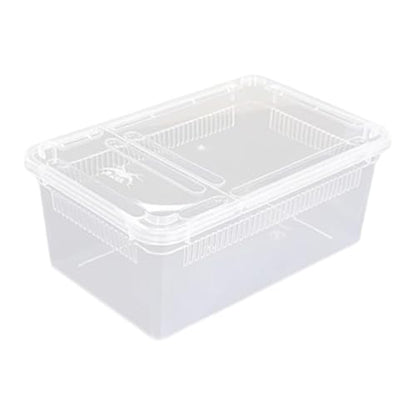 Reptile Breeding Case Feeding Box Transparent Transport Hatchling Cage Lightweight PP Material Suitable for breeding Reptiles Outdoor, Style C - size: Style C