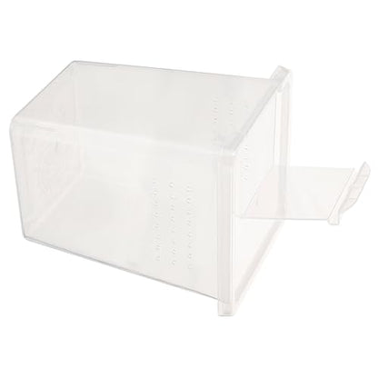 Clear Reptile Feeding Box Transparent Incubator for Snakes Tarantulas Geckos and Rearing Container with Ventilation for Safe Observation