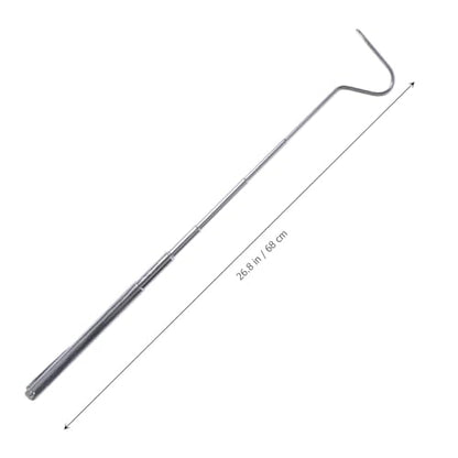 HANABASS Mini Snake Hook 27 Inch Stainless Steel Snake Stick Snake Accessories Catching Snake Handling Tool