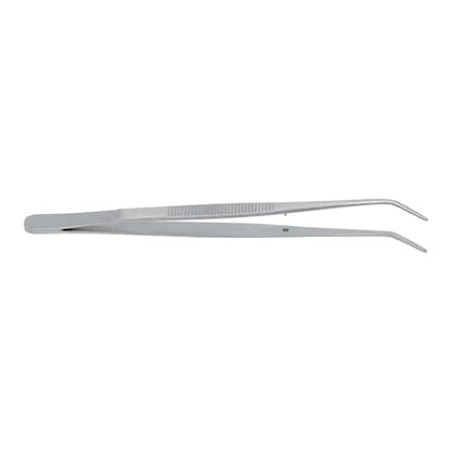 Stainless Steel Tweezers, with Curved Serrated Tip Multipurpose Tweezers Sewing Machine Tweezers Forceps for Craft Repairing (1)