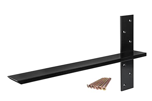 （2-Pack） Free Hanging T Shelf Bracket, Solid Heavy Duty Steel Knee Wall Hidden Granite Countertop Support Floating Bracket Hardware, Universal ,18 Inch , DIY Projects , Screws Included - size: 18