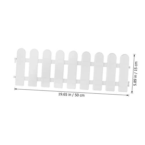 Tortoise Enclosure Outdoor 4 Pcs Pet Fences for Safe Pet Playpen Easy Install Plastic Fence Panels for Outdoor Tortoise Breeding 20.07 X 6.49 X 0.39 in