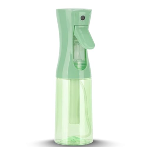 Spray Bottle for Hair (6.8OZ /200ML) Continuous Ultra Fine Mist Sprayer for Hair, Salons, Barber, Plants, Skin Care, Cleaning 1 Pack CLEAR Green - color: Clear Green, size: 200ml-1 Pack