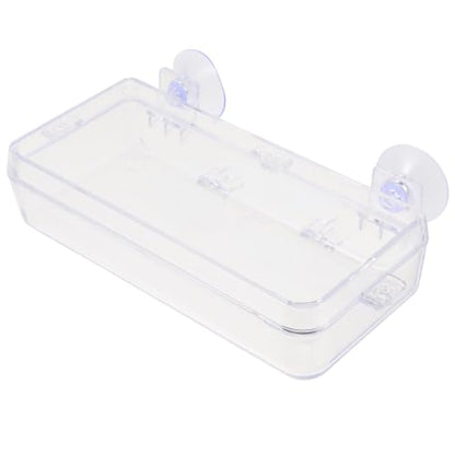 VILLCASE Reptile Feeder Suction Cup Bowl for Food and Water, Escape-Proof Feeding Dish for Geckos and Lizards, Pet Water Basin for Terrariums