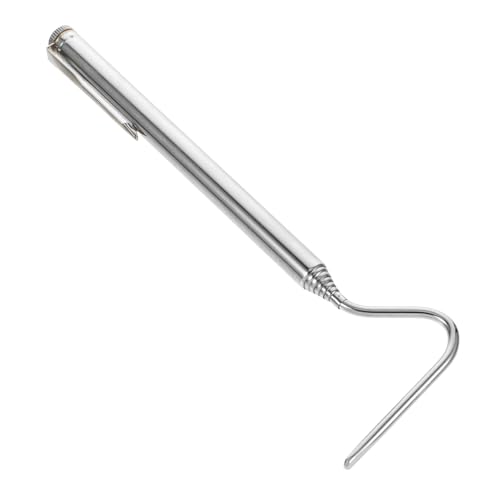 balacoo Stainless Steel Snake Grabber Retractable Reptile Hooks Snake Catching Portable Tool
