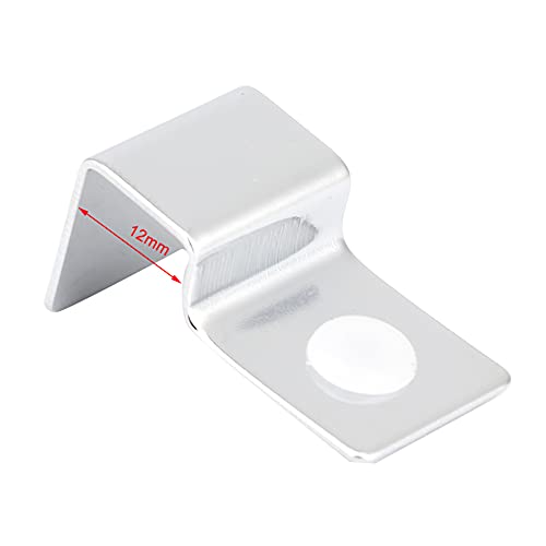 Pssopp Fish Glass Cover Clip, 4Pcs 12mm Stainless Steel Aquarium Glass Cover Support Bracket Holders Universal Lid Clips for Rimless Aquarium - color: 12mm