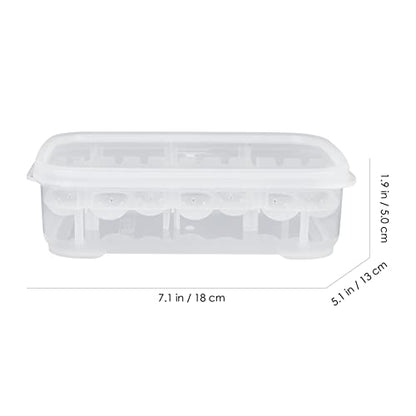 HANABASS Clear Container Clear Container 14 Compartments Eggs Incubation Tray Reptile Hatchery Breeding Box Mini Turtle Incubator Compartments Eggs Incubation Tray Tool White Reptisoil